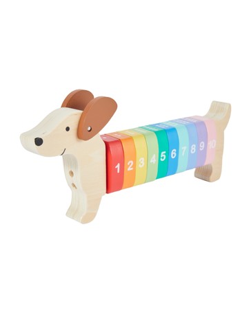 Anko Wooden Play Count and Stack Dog