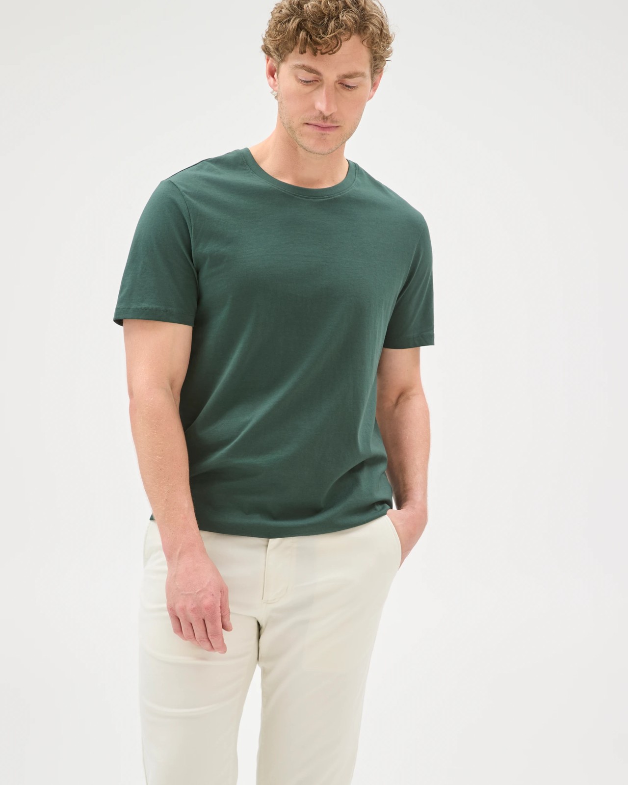 Australian Cotton Slim Chino Pants  - Pale Stone 4 of 5