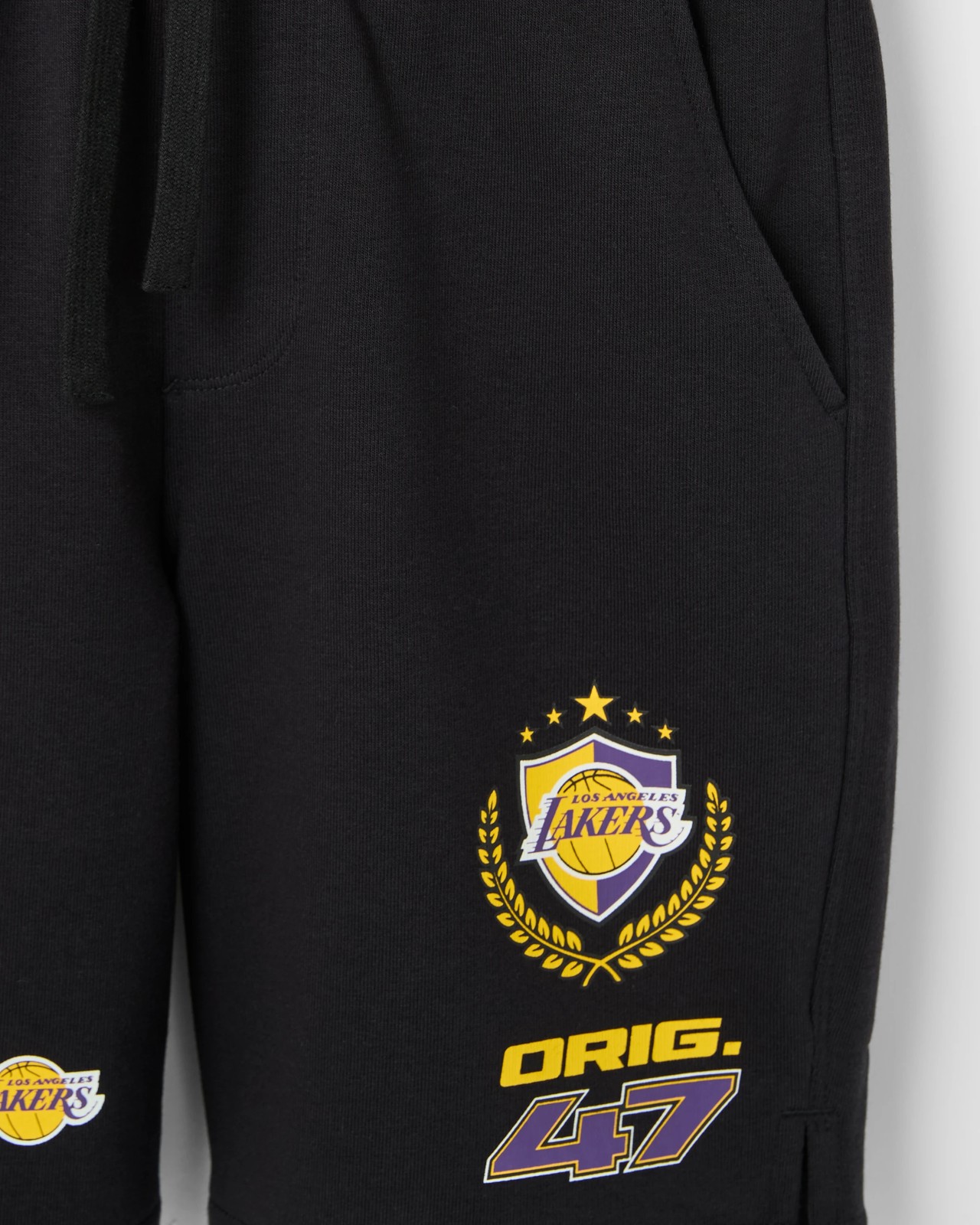 NBA Australian Cotton Blend Shorts - Black 2 of 2