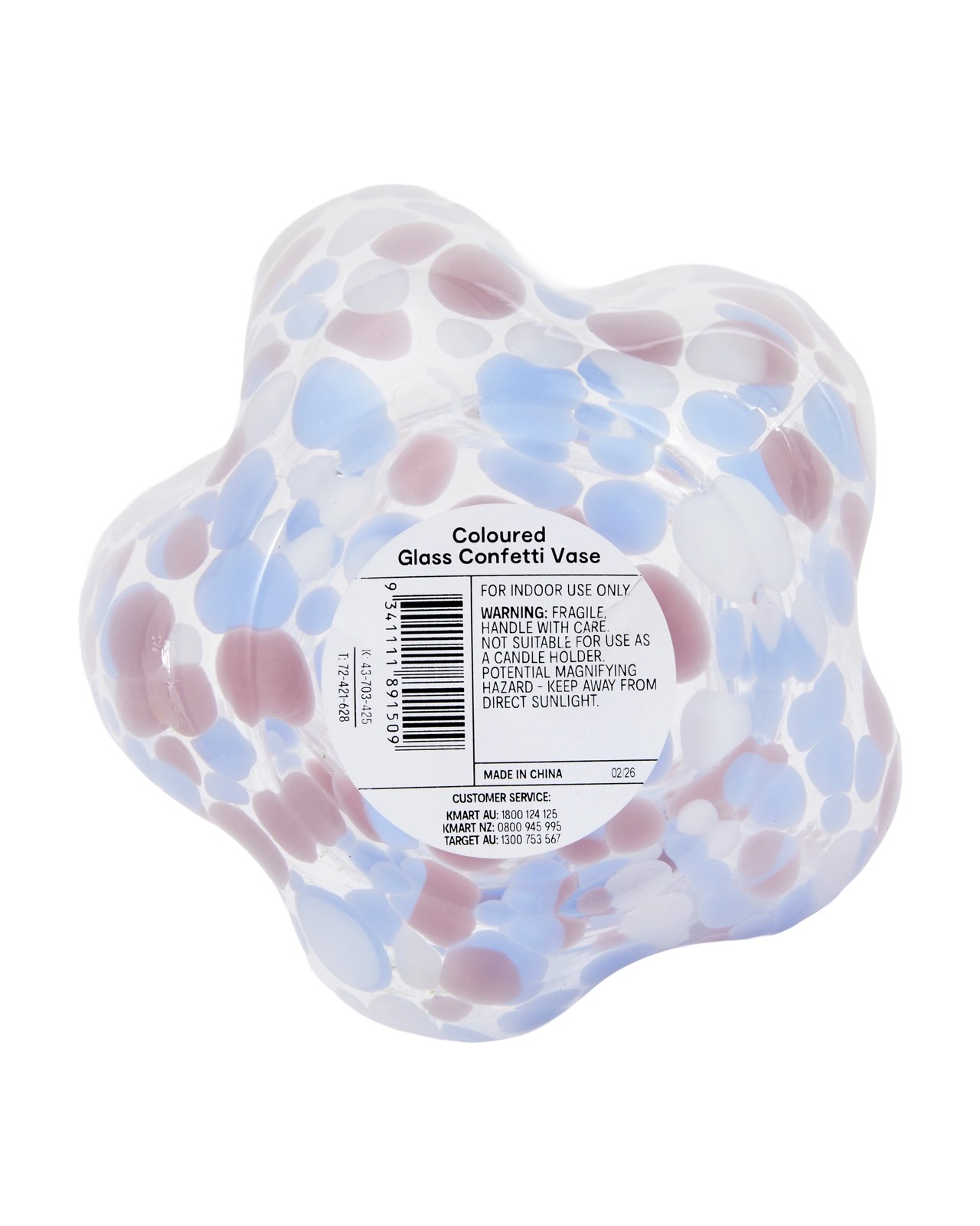 Anko Coloured Glass Confetti Vase 5 of 5