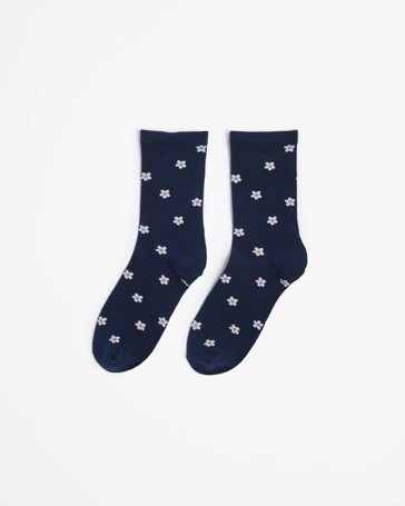 Fashion Print Crew Length Socks