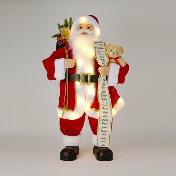 Light Up Traditional Santa - Anko