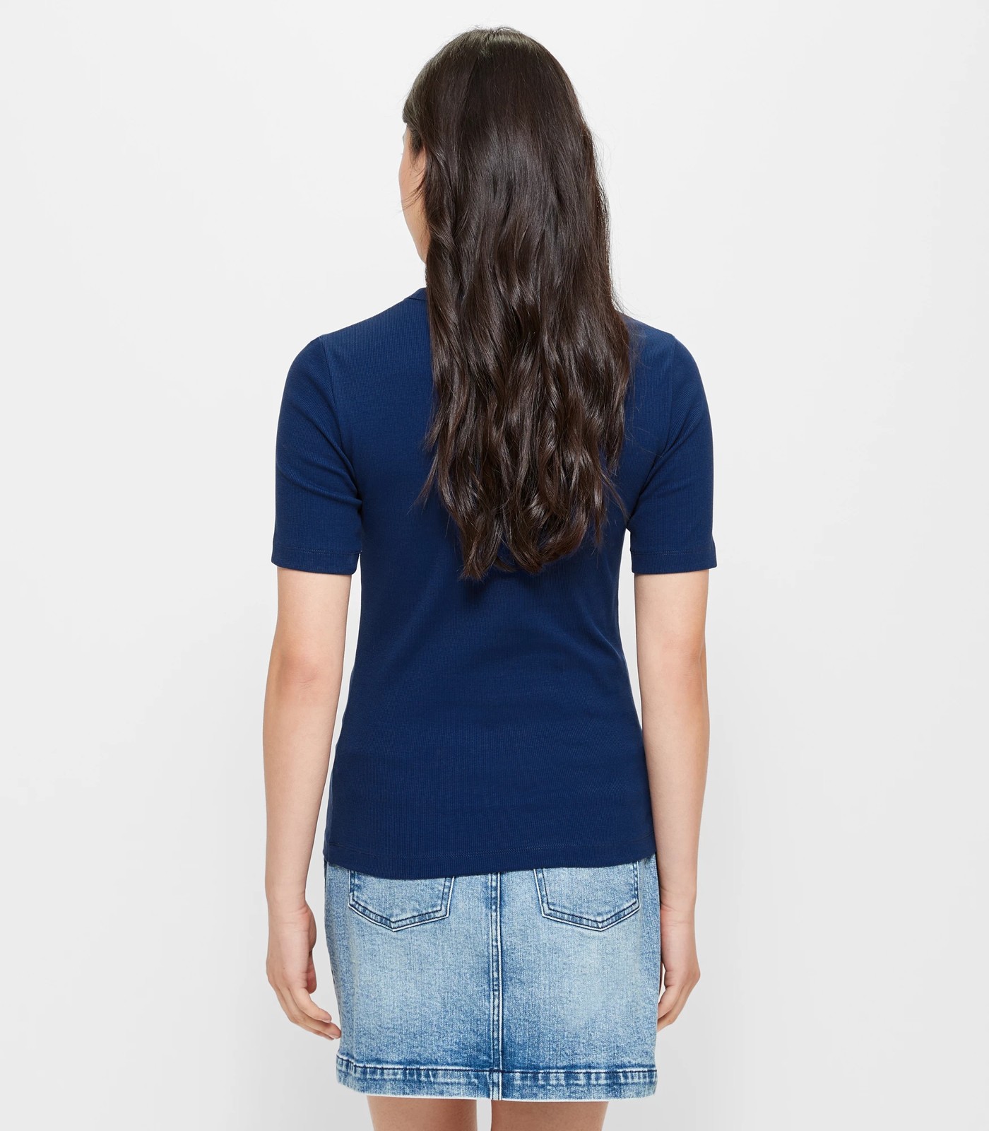 Australian Cotton Rib Layer T-Shirt - Deep Blue | Target Australia