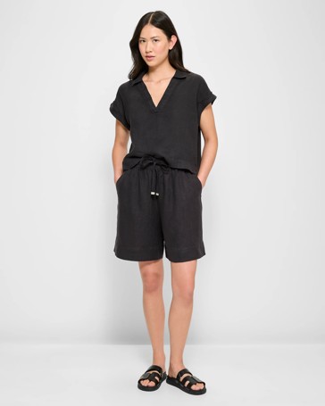 European Linen Long Shorts