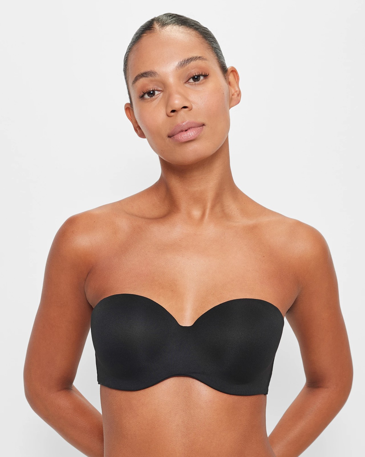 Soft Comfort Strapless Bra - Black