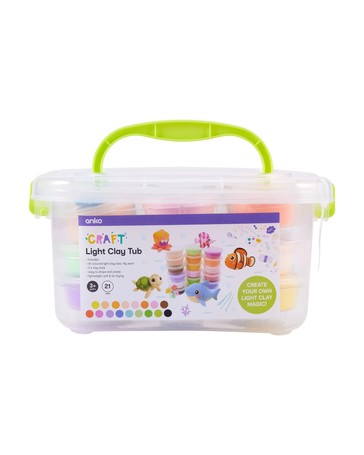Anko 21 Pack Light Clay Tub
