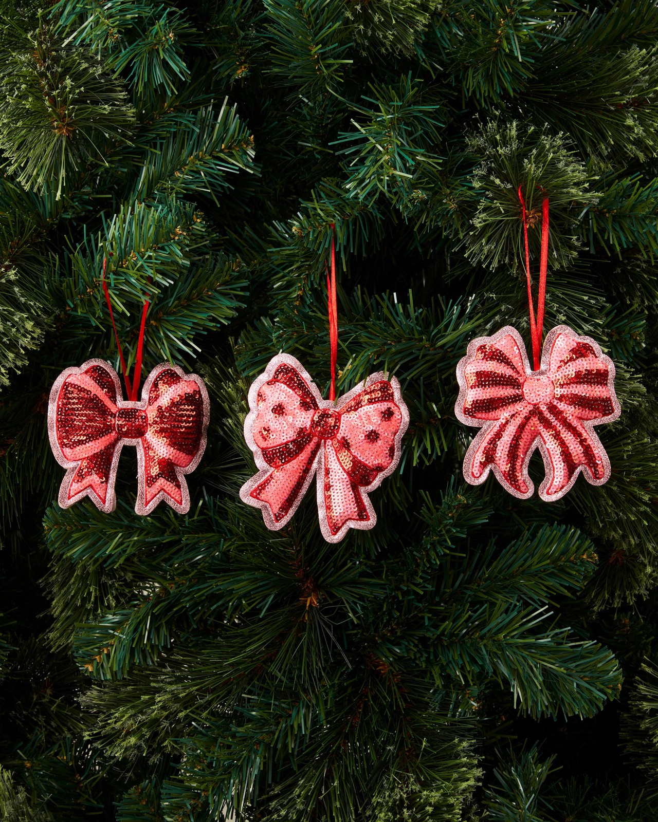 Anko 3 Pack Sequin Bow Decorations 6 of 6