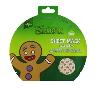 DreamWorks Shrek Sheet Mask - Gingerbread Man, Raspberry Scented