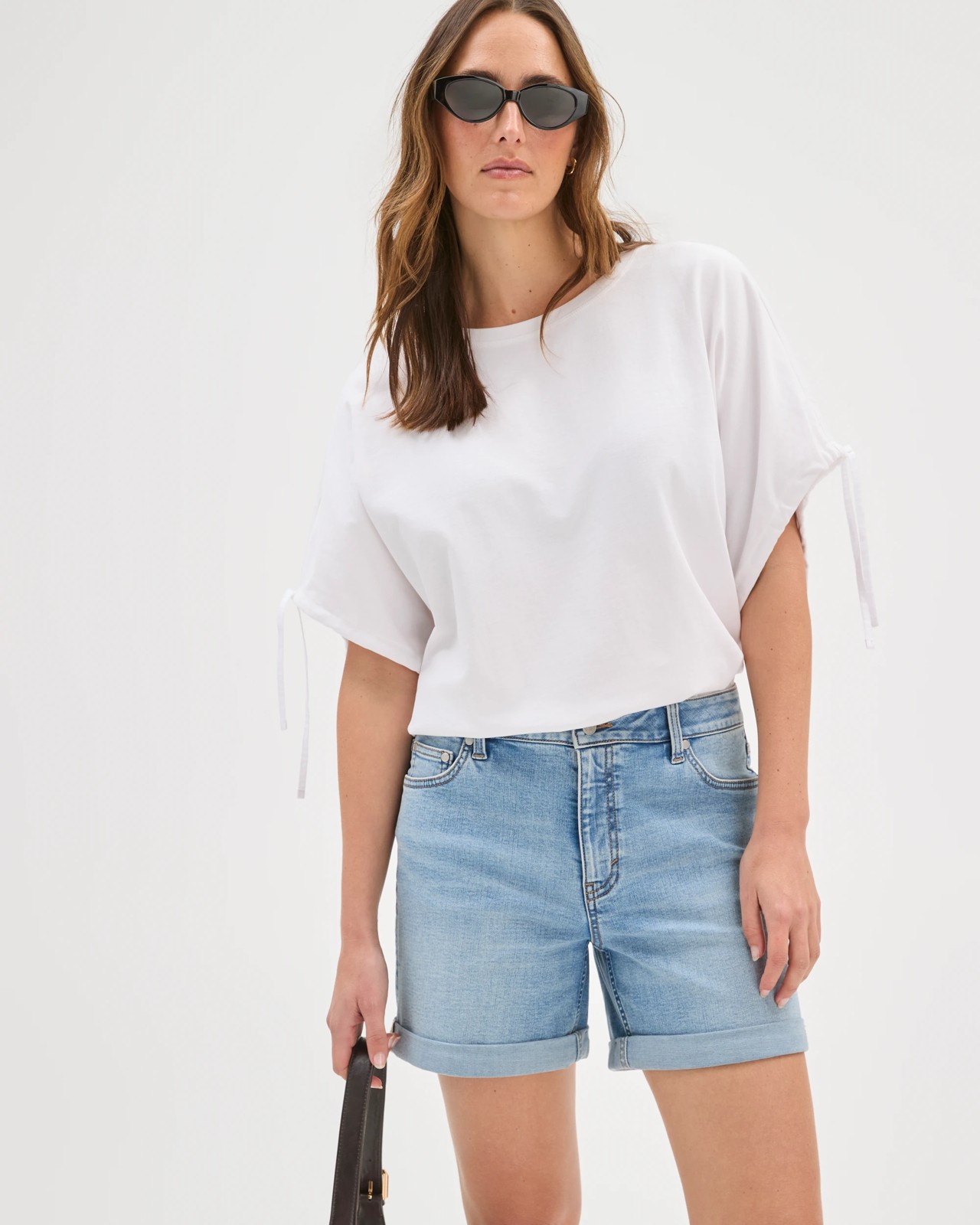 Roll Cuff Denim Shorts 3 of 5