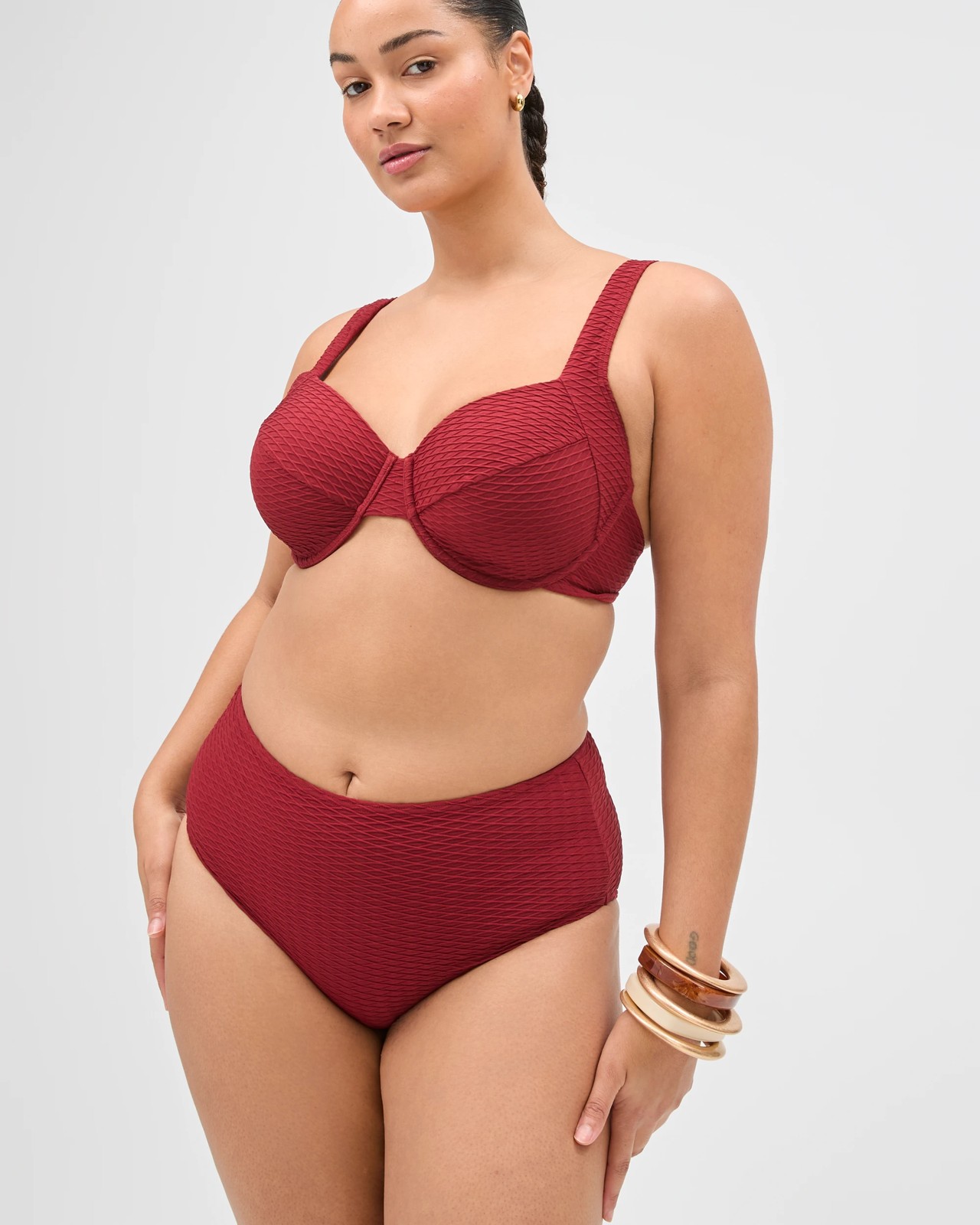 Shape Your Body Resort Balconette Jacquard Swim Bikini Top 3 of 6
