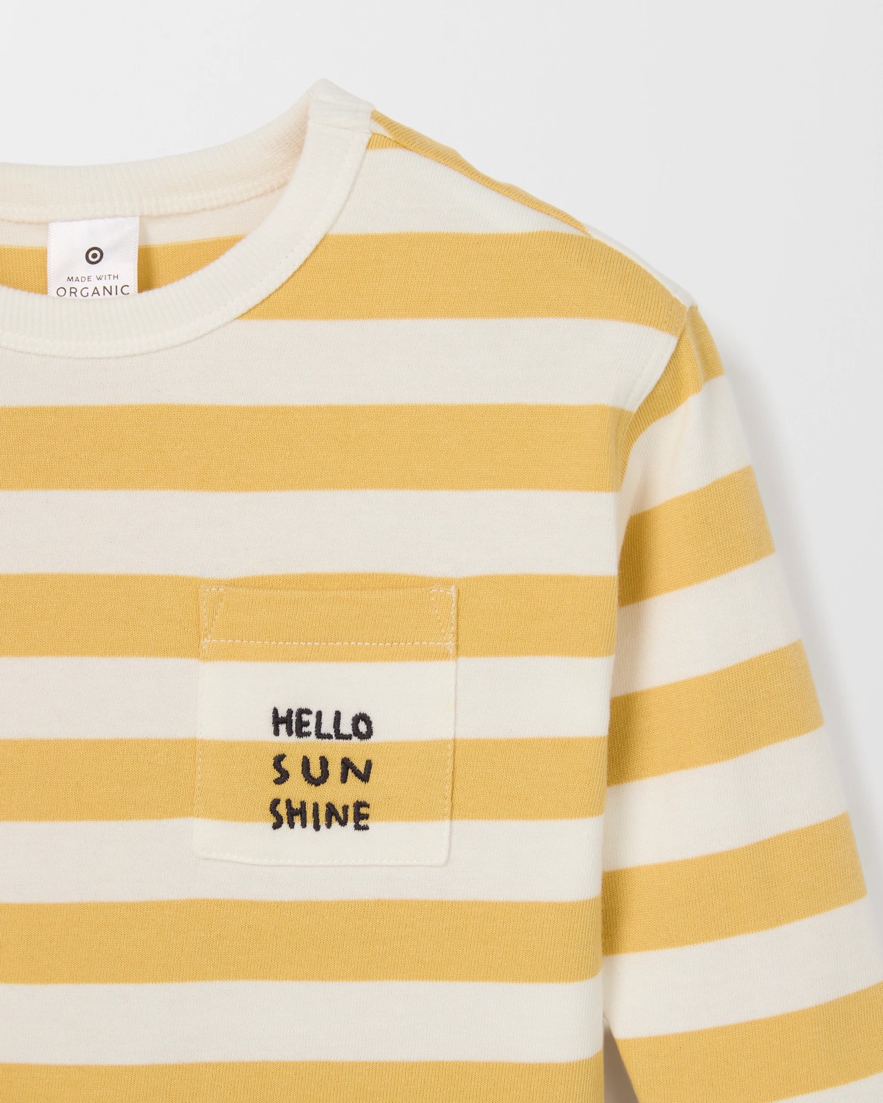 Baby Organic Cotton Long Sleeve Stripe T-Shirt 5 of 5