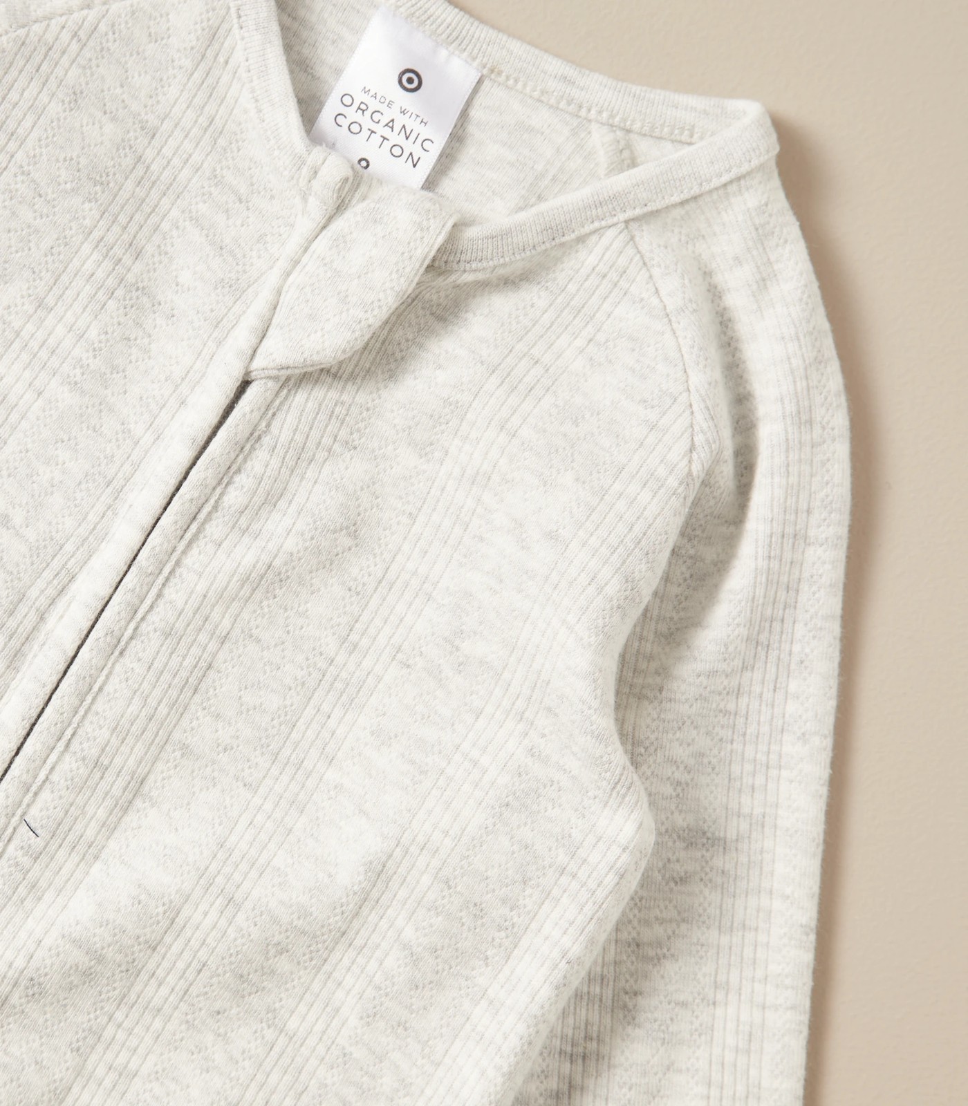 Baby Organic Cotton Pointelle Zip Coverall 3 of 5