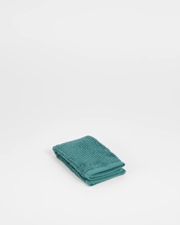 Australian Cotton Ribbed Face Washer - Piper