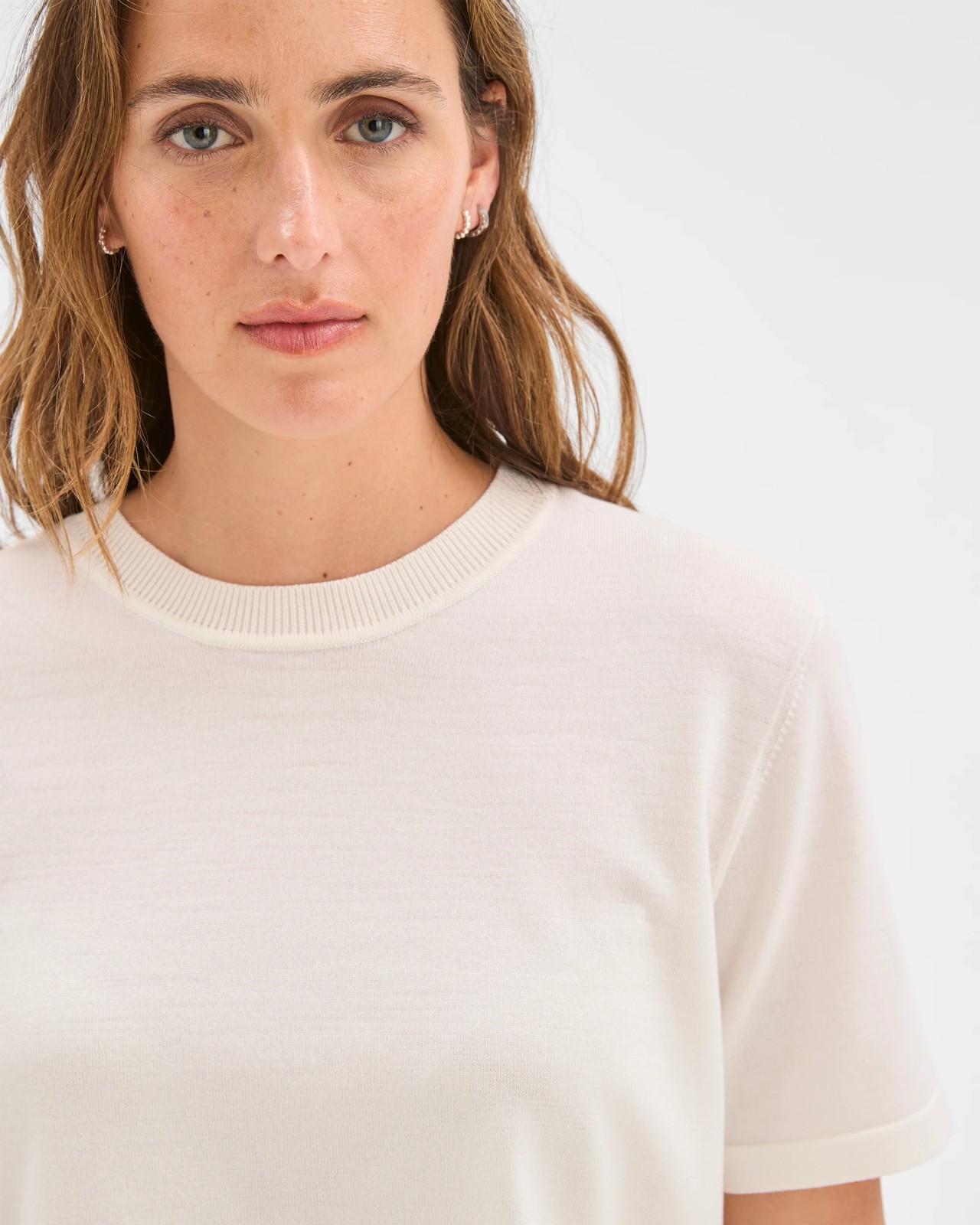 Preview Ultimate Knit Top - Cloud Dancer 5 of 5