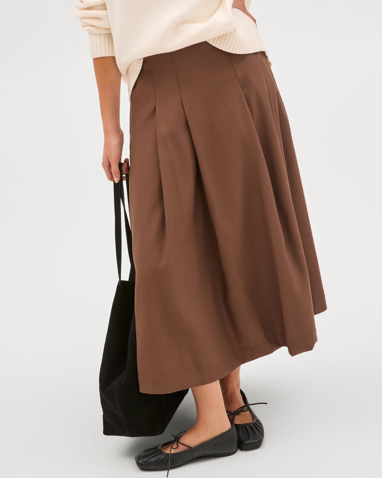 Box Pleat Midi Skirt 4 of 5