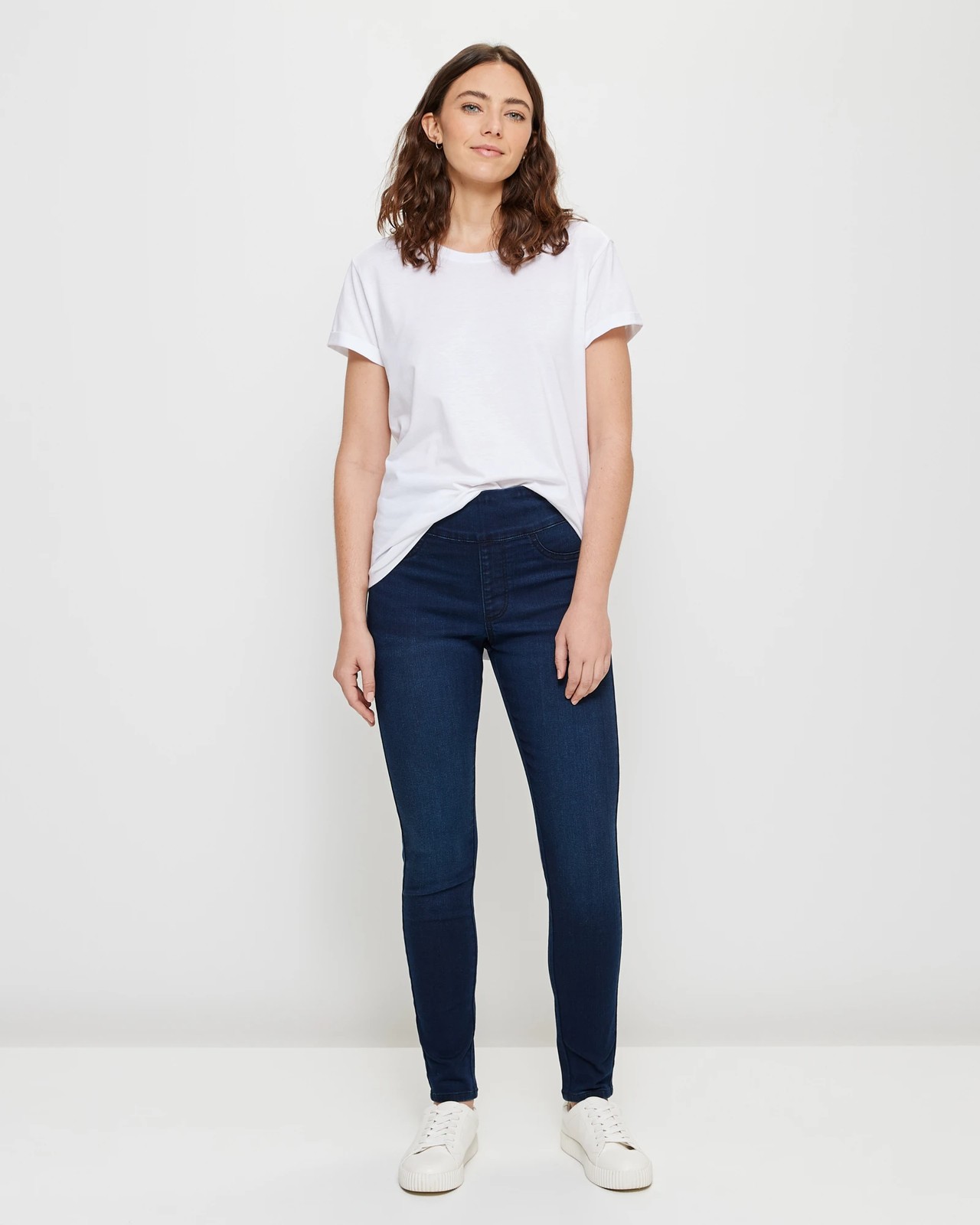 Lydia High Rise Ankle Length Denim Jeggings - Blue + Black | Target ...