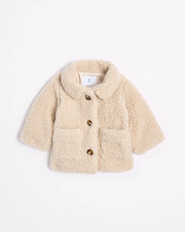 Baby Boucle Button Thru Jacket
