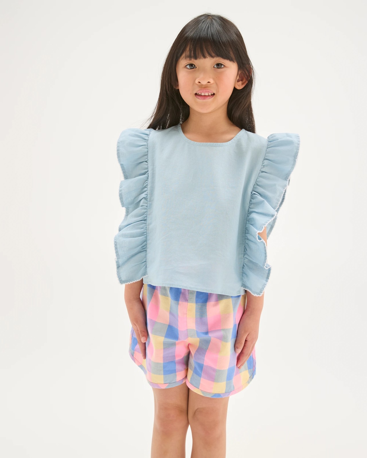 Cotton Blend Dolphin Hem Woven Shorts 5 of 5