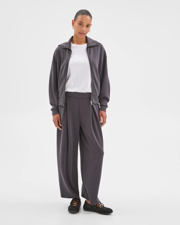 Active Movement Pleat Front Wide Leg Pants