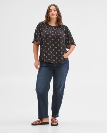 Plus Size Short Sleeve Ella Blouse