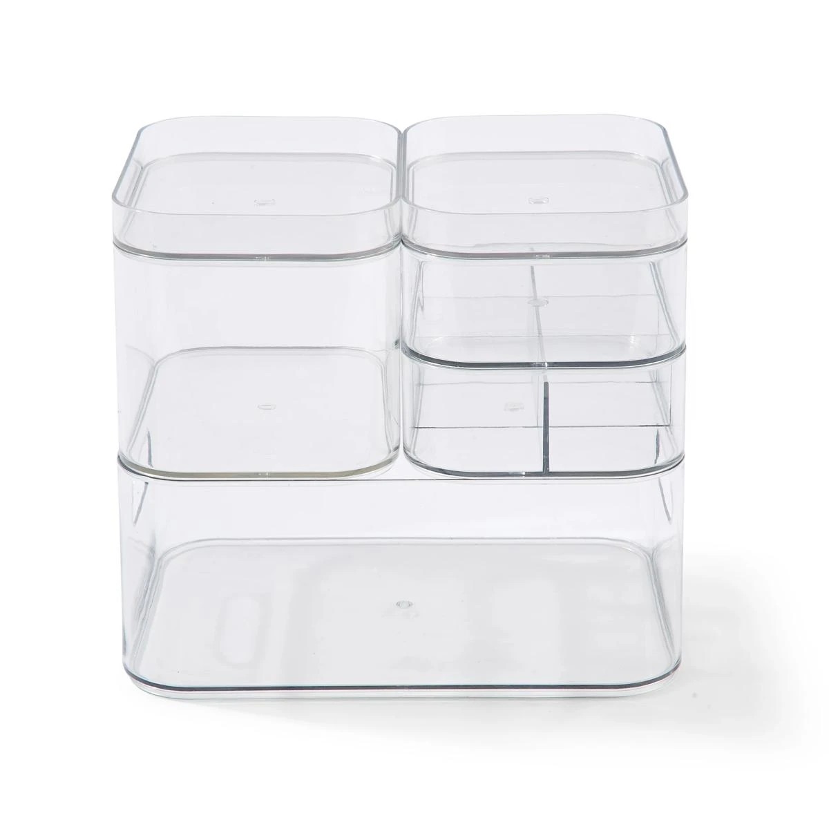 Anko Set of 4 Drawer Organisers - Clear 5 of 5