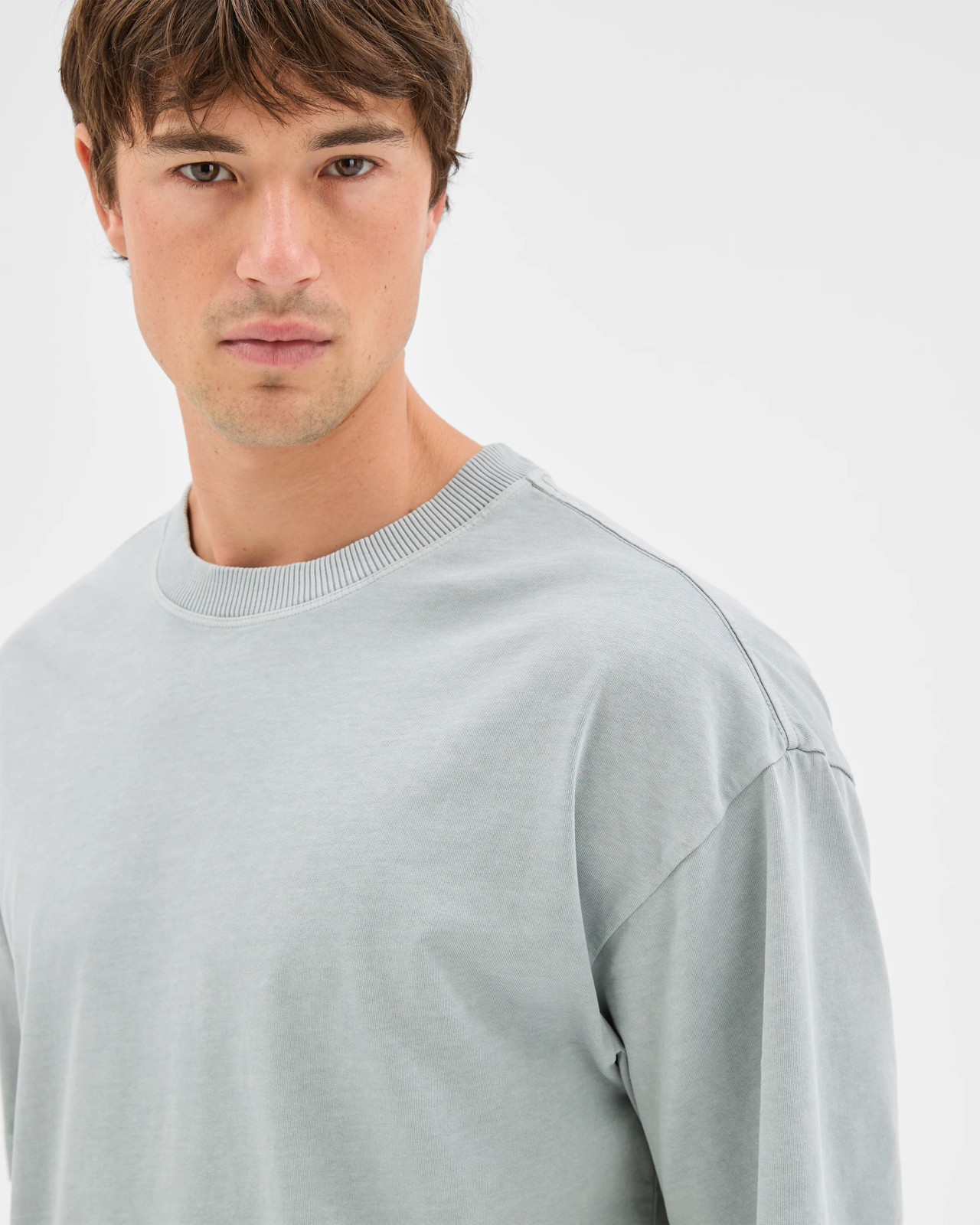 Commons Australian Cotton Boxy Heavyweight Core T-Shirt - Quarry 5 of 6