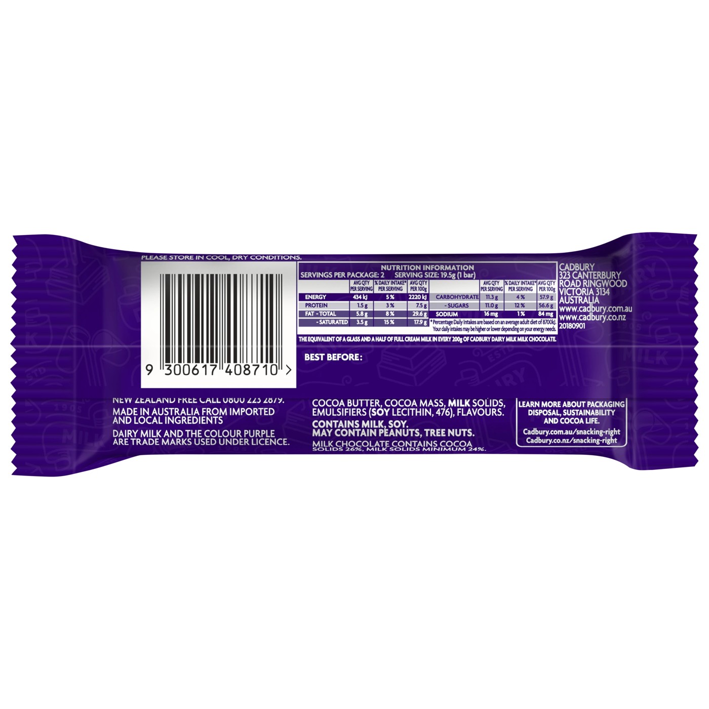 Cadbury Twirl Bar - 39g 2 of 2