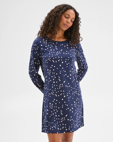Australian Cotton Long Sleeve T-Shirt Nightie