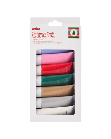 Anko Christmas Craft Acrylic Paint Set