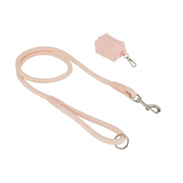 Pet Pink Knit Lead and Poo Bag Holder - Anko