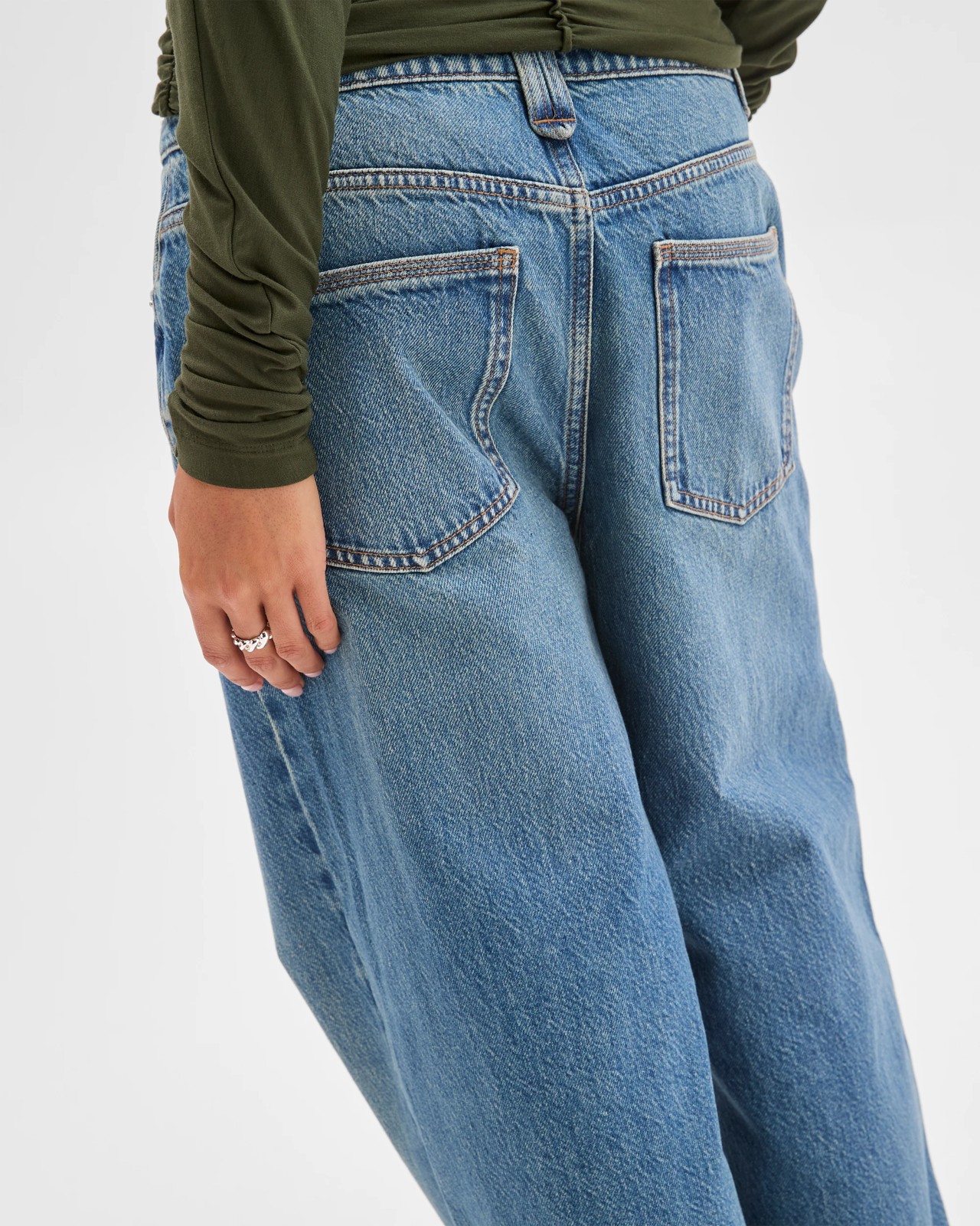 Lily Loves Mid Rise Wide Leg Denim Jeans 3 of 6