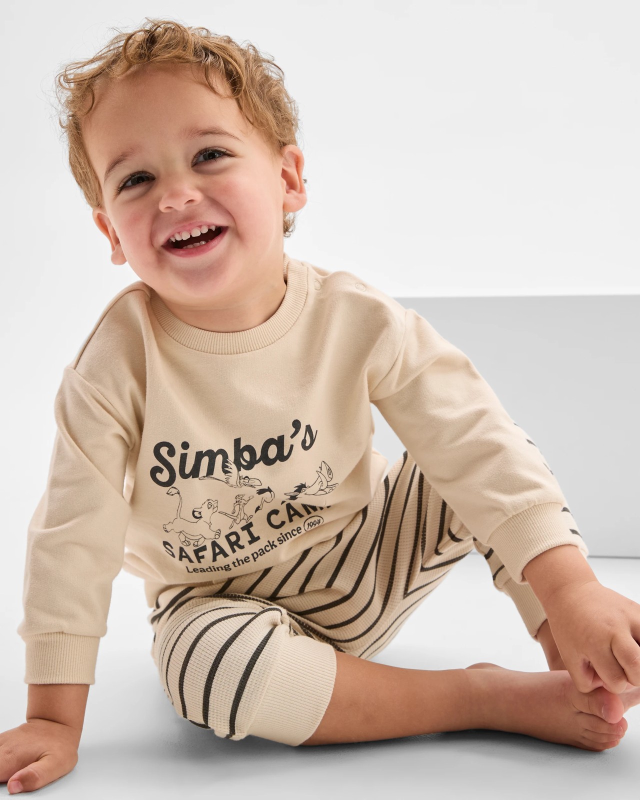 Disney Organic Cotton Baby Fleece Set - Simba Whitecap Grey 2 of 5