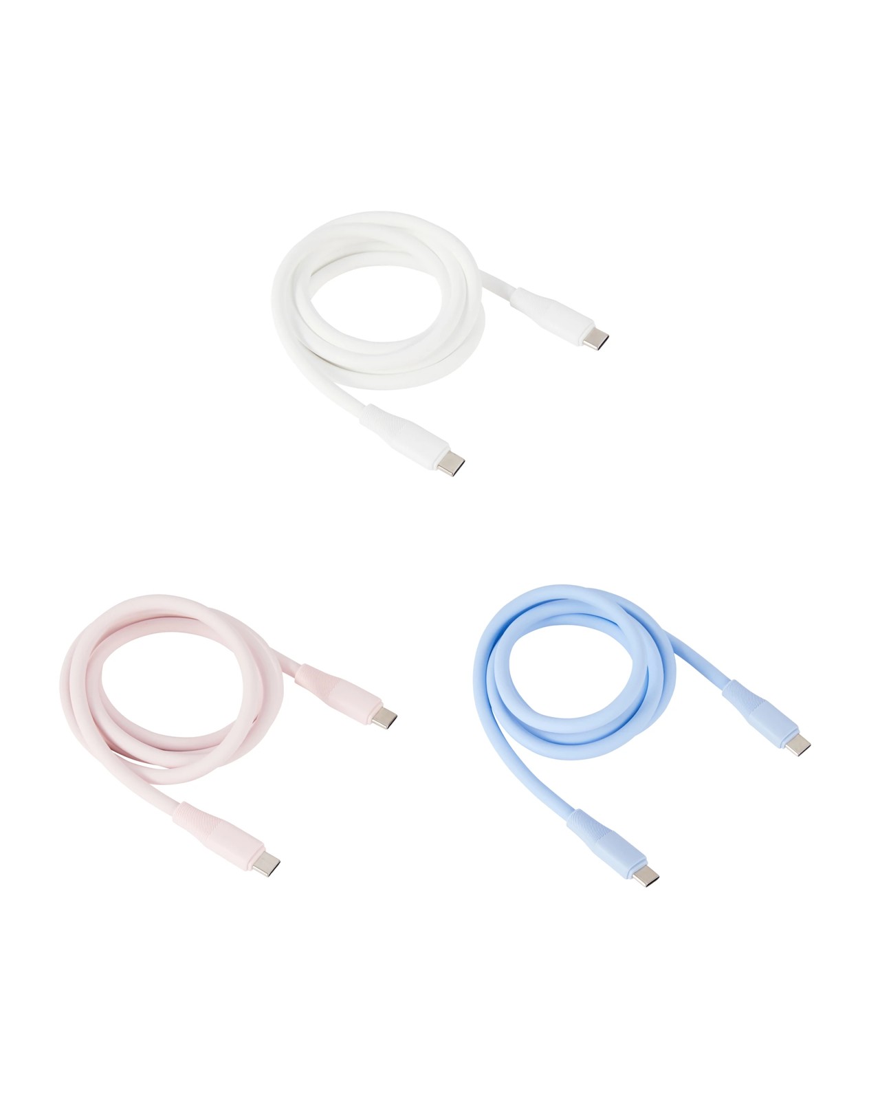 Anko USB-C to USB-C Silicone Cable- Assorted 3 of 5