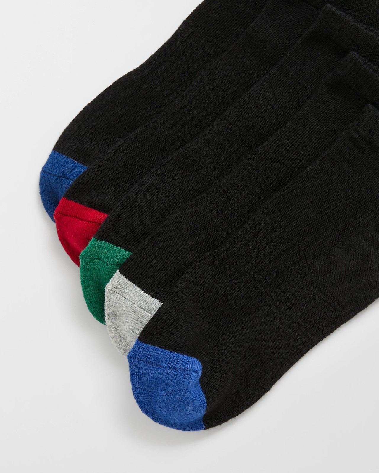 Maxx Australian Cotton Blend 5 Pack Low Cut Sport Socks - Black Colour Blocking 2 of 3
