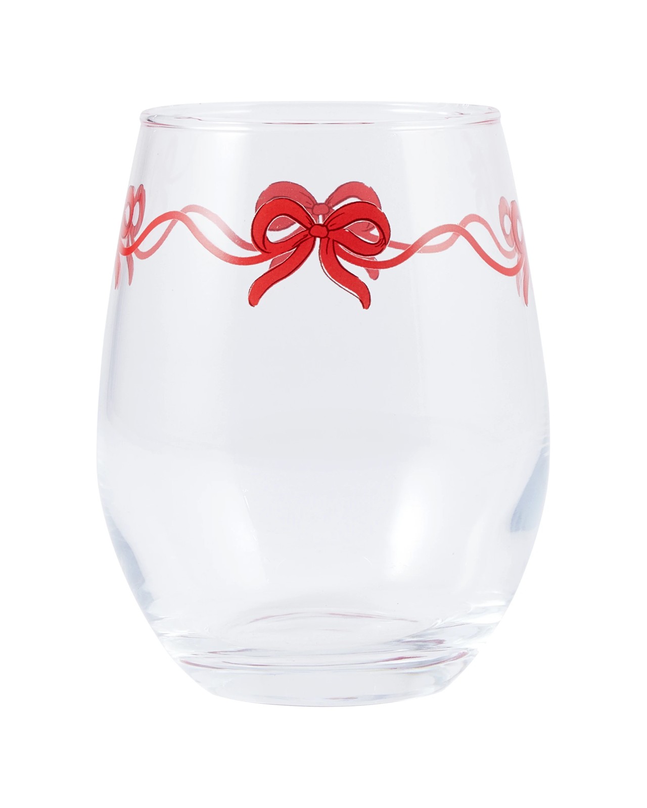 Anko 6 Bow Stemless Glasses 2 of 4