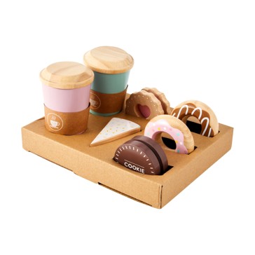 12 Piece Wooden Babyccino Set - Anko