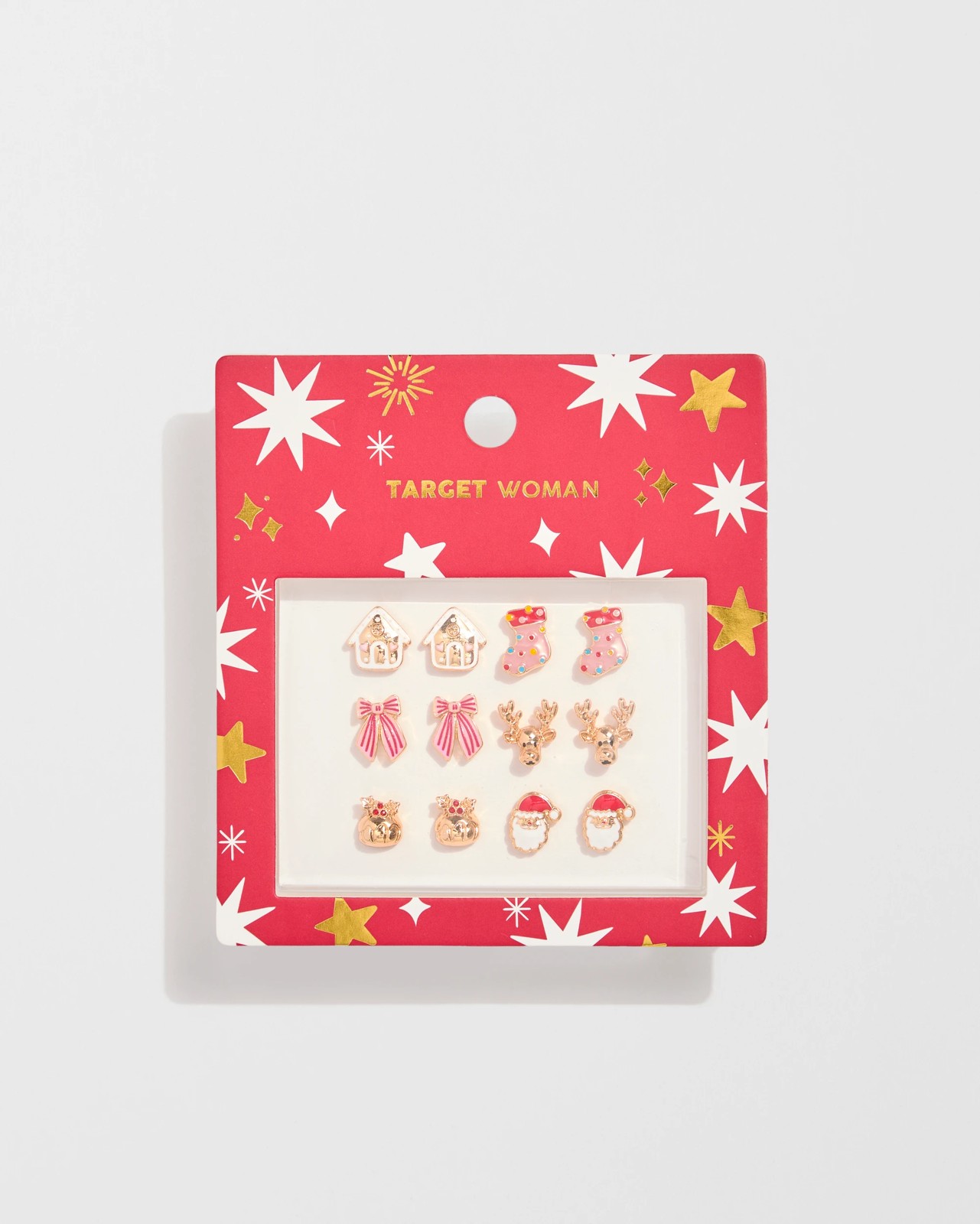 6 Pack Novelty Christmas Stud Earrings 3 of 3