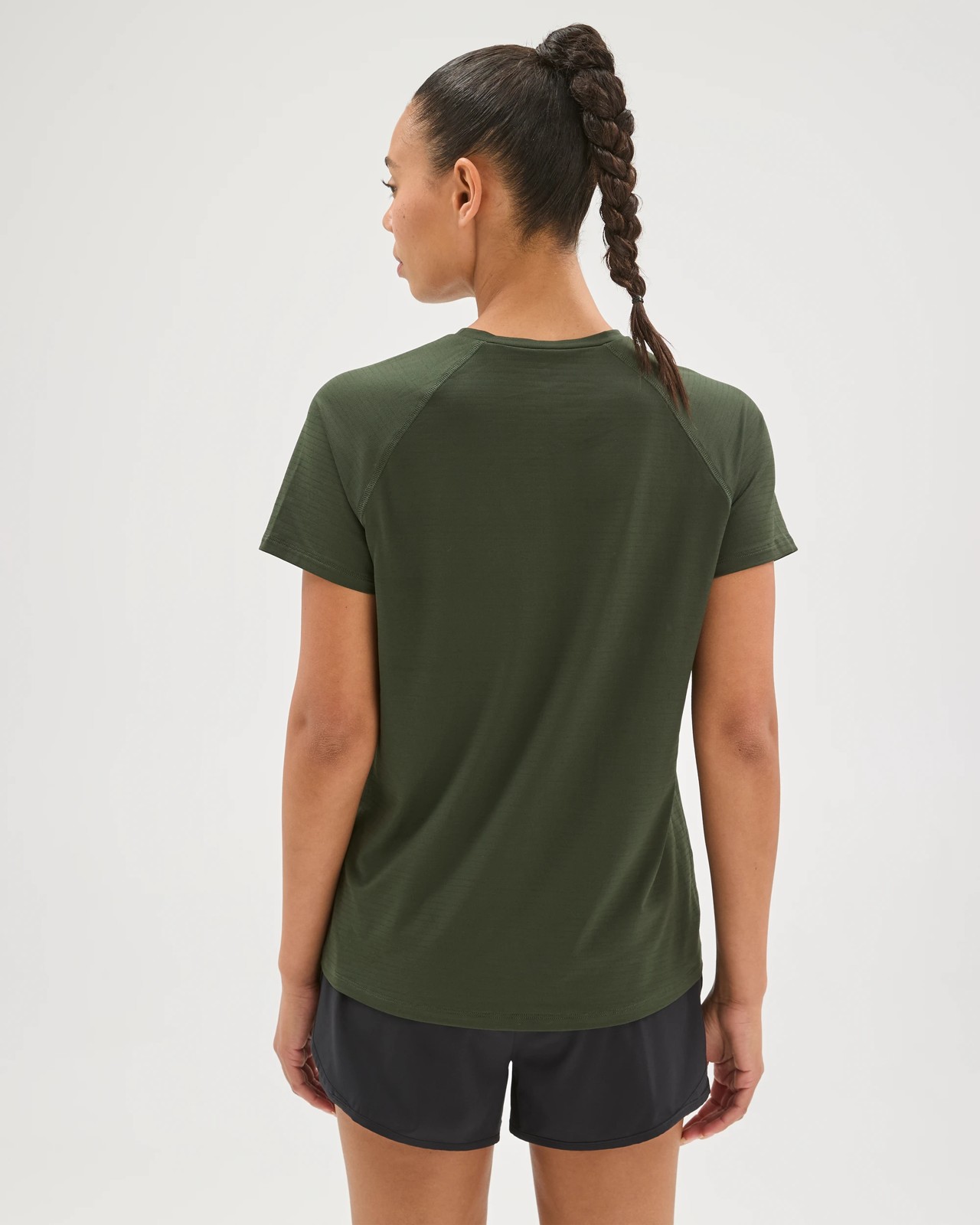Active Performance Running Crew Neck T-Shirt - Dark Olive 6 of 6
