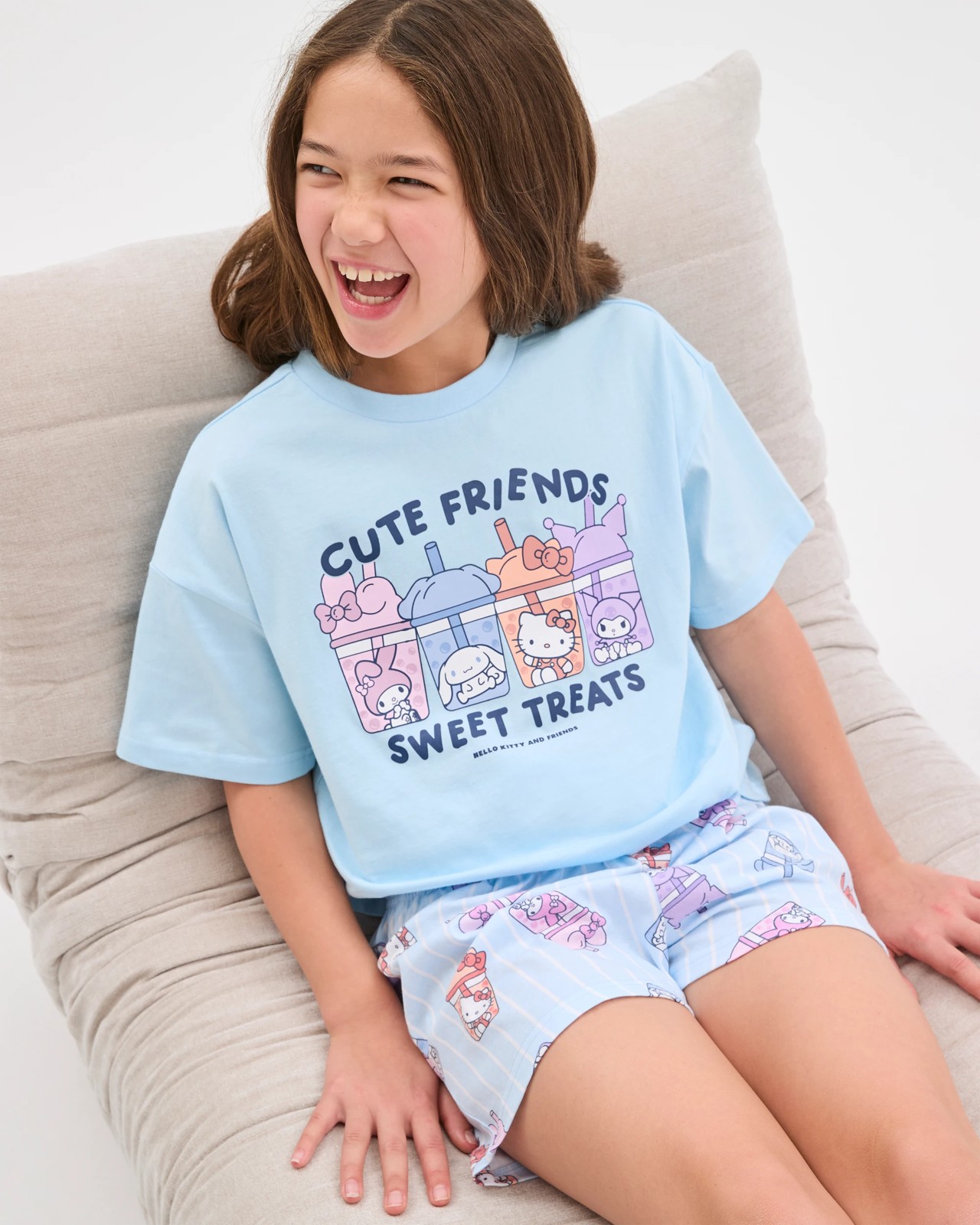 Hello Kitty Australian Cotton Older Girls Pyjama Set  4 of 5