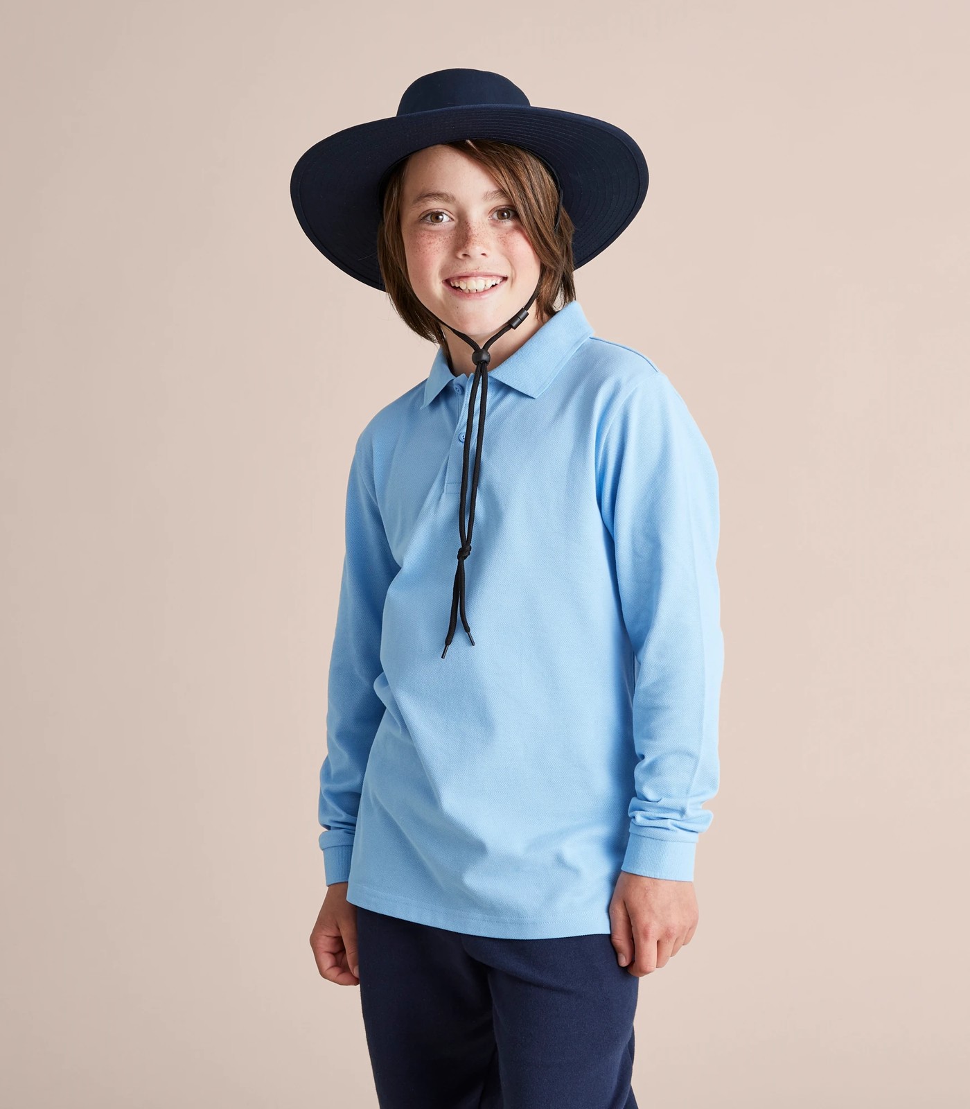 Kids Wide Brimmed School Hat - Navy Blue | Target Australia