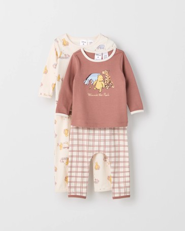 Disney Winnie The Pooh Organic Cotton 2 Pack Baby Pyjama Set