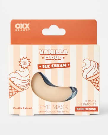 OXX Beauty 12 Piece Vanilla Cloud Ice Cream Eye Mask - Vanilla Extract