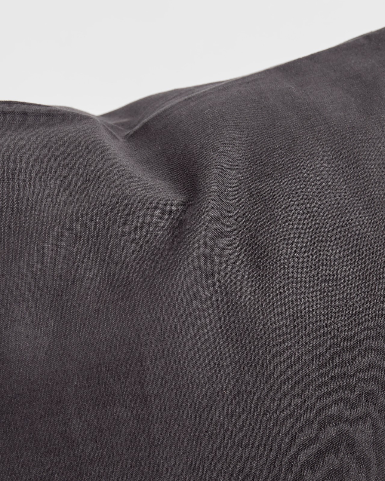 Laynie Linen/Cotton European Pillowcase - Charcoal 3 of 4