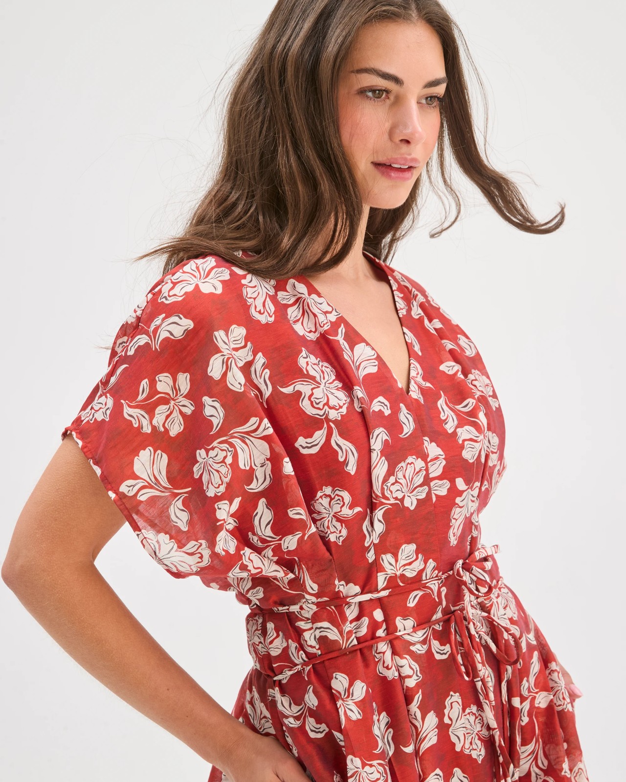 Petites Tuck Detail Midi Dress 4 of 5