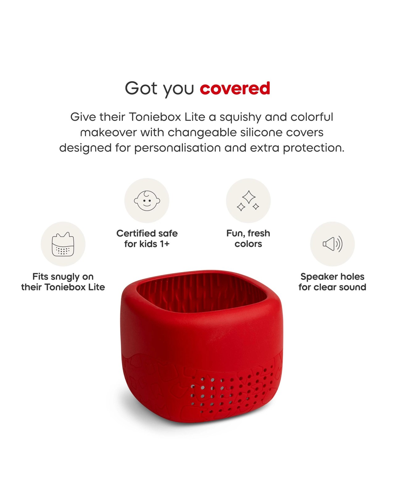 Toniebox Lite Cover - Sunset Red 4 of 5