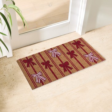 Anko Bows and Stripes Door Mat - 100cm x 45cm