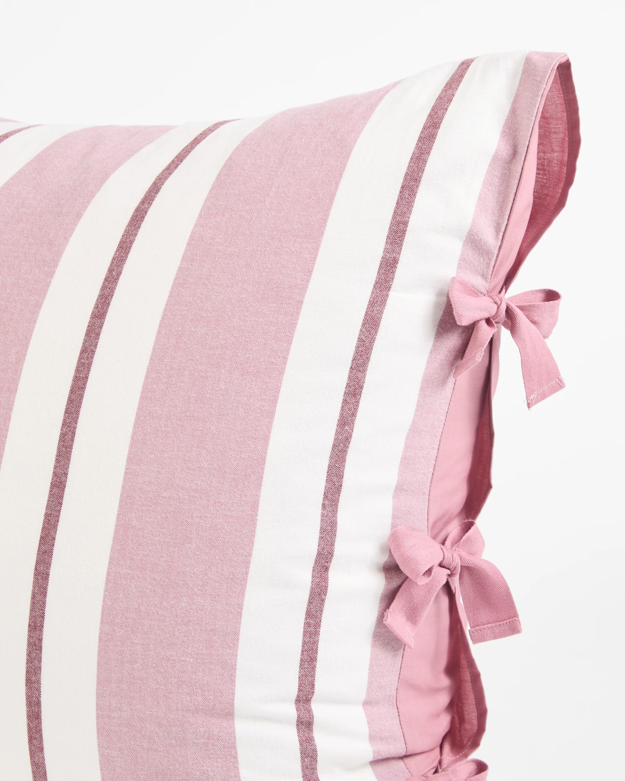 Peyton Australian Cotton Herringbone Stripe European Pillowcase 3 of 4