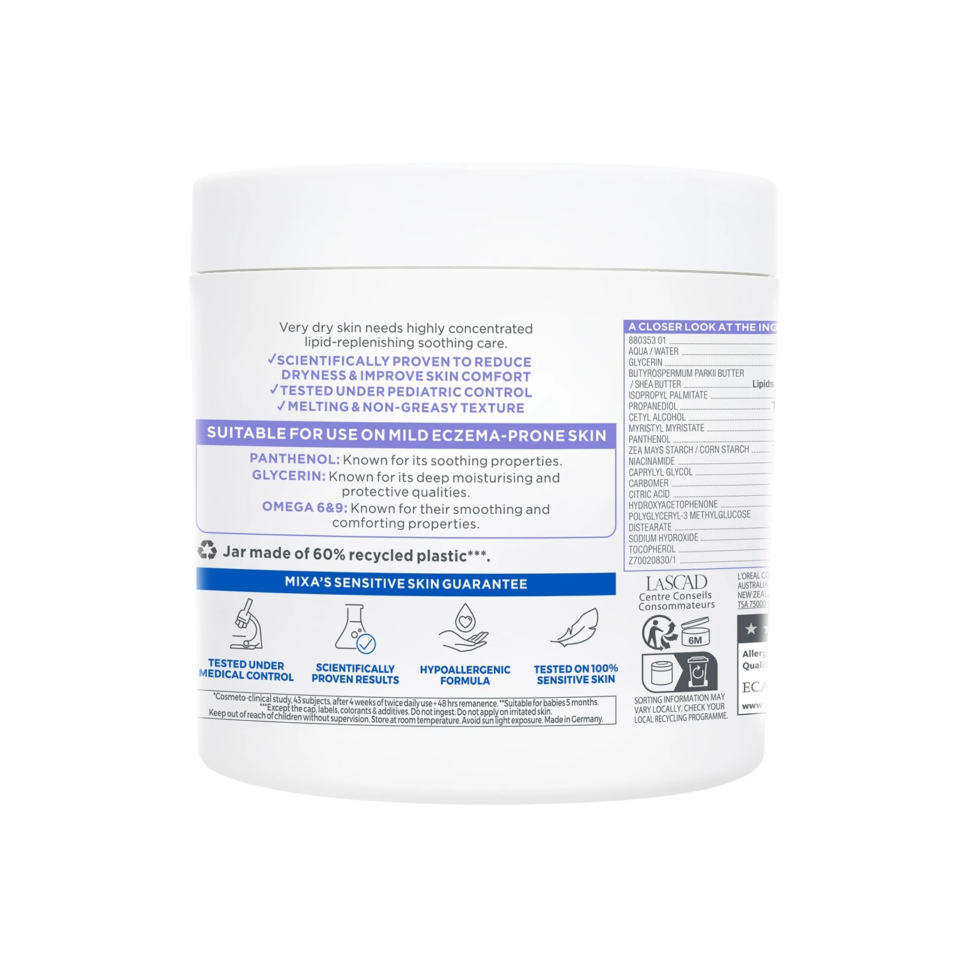 Mixa Panthenol Comforting Moisturising Cream 400ml 2 of 5