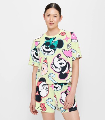 Family Matching Disney Mickey Mouse Christmas Womens Cotton Pyjama Set