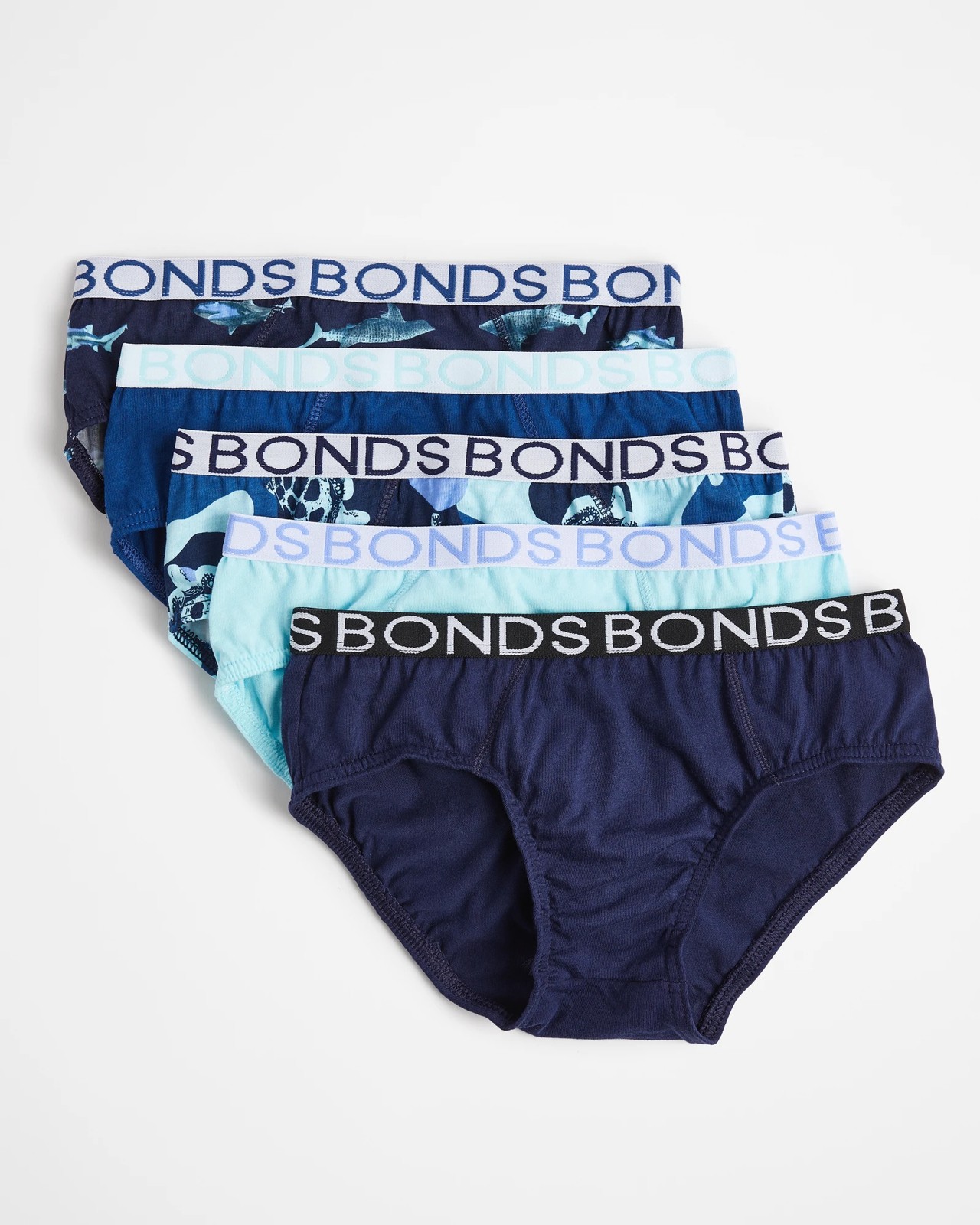 Bonds Boys Briefs Size 12-14 Or 14-16 Assorted 4 Pack